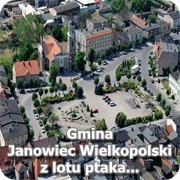 Gmina Janowiec Wielkopolski z lotu ptaka